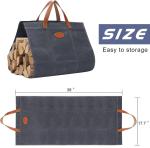 Firewood Carrier Waxed Canvas view 1