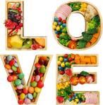 4pcs Wooden Love Charcuterie Board Letter view 2