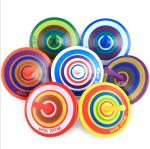 Wooden Painted Spinning Tops view 1