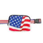 American Flag Cross Body Zippered Belt Ba view 1