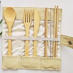 Reusable Bamboo Cutlery Set view 3