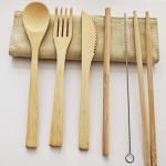 Reusable Bamboo Cutlery Set view 1