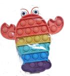Rainbow Lobster Bubble Pop Fidget Toy view 3