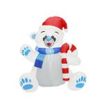 Christmas Self Inflatable Polar Bear view 2