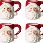 Ceramic Classic Santa Heads view 2