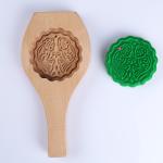 Wood Cookie Model Mooncake view 2