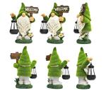 Solar Garden Gnomes Statue With Lantern view 2