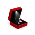 Velvet Metal With Led Jewelry Gift Box view 1