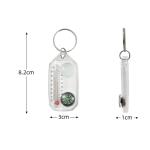 Keychain Compass/thermometer Magnifier view 2