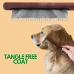 Wooden & Metal Pet Comb view 2