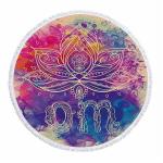 Round Microfiber Beach Towel view 2