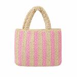 Handcrafted Straw Tote Rummy Game Set view 2