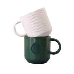 12oz Elegant Striped Ceramic Coffee Mug view 6