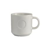 12oz Elegant Striped Ceramic Coffee Mug view 1
