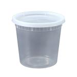 Disposable Round Takeout Soup Bowl view 2