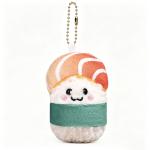 Salmon Sushi Plush Keychain view 2