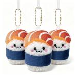 Salmon Sushi Plush Keychain view 3