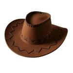 Faux Suede Western Cowboy Hat view 3