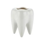 Tooth-shaped Ceramic Pen Holder view 1