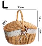 Wicker Basket - L view 2