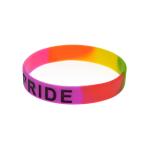 Pride Day Rainbow Silicone Wristband view 2