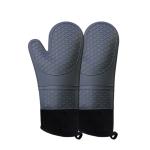 Heat Resistant Silicone Oven Mitts Set view 2