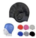 Silicone Swim Caps With Ear Pouches For Long Hair view 3