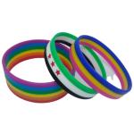 Yellow And Black Silicone Wristband view 1