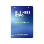 Trade Show Paper Badge Card view 1