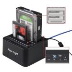 Dual Bay Hard Drive Docking Station view 1