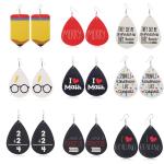 Pu Leather Earrings Pair Jewelry view 6
