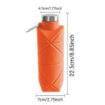 24oz Collapsible Silicone Water Bottle view 2