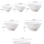50oz Ceramic Ramen Bowl Big Noodle Bowls view 2