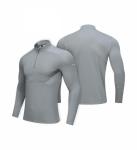 Quarter Zip Long Sleeve Shirt Men Jacket view 1