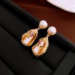 Vintage Pearl Earrings With Pull Out Box view 5