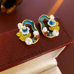 Vintage Pearl Earrings With Pull Out Box view 3