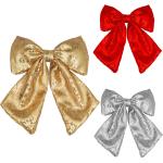 13.5inch Large Christmas Sequin Bow Decor view 1