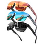 Full Size Printed Sports Polarized Sun Glasses view 3