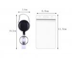 Retractable Badge Holders With Carabiner view 2