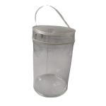 Custom Round Clear Cosmetic Tote Bag view 1
