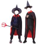Double Red And Black Cloak view 2