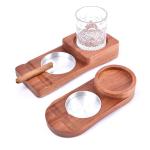 Wooden Cigar Ashtray Coaster view 3