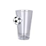 Sports Ball Embedded Beer Glass view 2