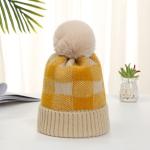 Plaid Beanie With Pompom view 5