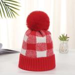 Plaid Beanie With Pompom view 7