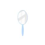 Oval Handheld Makeup Mirror view 2
