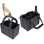 Felt 6 Bottle Wine Tote Bags view 1