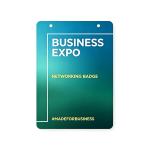 Trade Show Paper Badge Card view 3