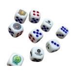 5pcs Game Cube Dices With Drawstring Pouch view 2