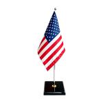 Custom Printed Mini Desk Flag With Marble Bottom view 2